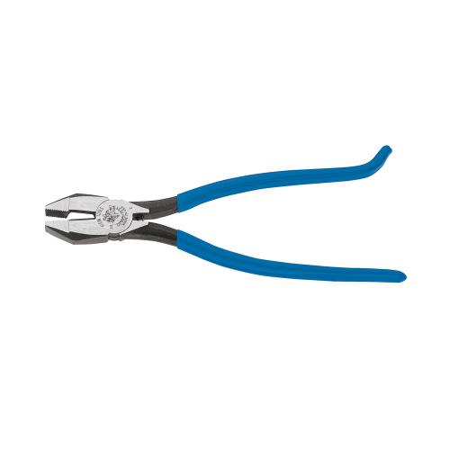 Klein Tools D2000-7CST Ironworker's Plier, 9-1/4 in OAL, Blue Handle, Hook Bend Handle, 1.156 in W Jaw, 1.281 in L Jaw