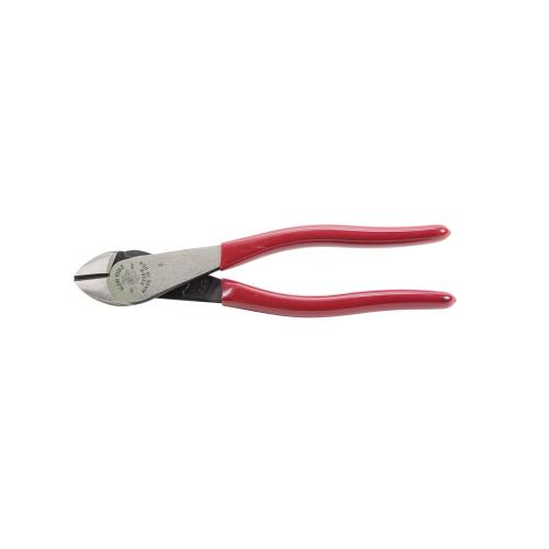 Klein Tools D228-8 Diagonal Cutting Plier, 8-1/16 in OAL, 1-3/16 in Cutting Capacity, Red Handle, Pistol-Grip Handle