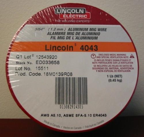 WELDING WIRE 4043 3/64 1#SPOOL 