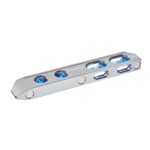 Empire True Blue Series EM85.8 Torpedo Level, 8 in L, 4-Vial, Aluminum