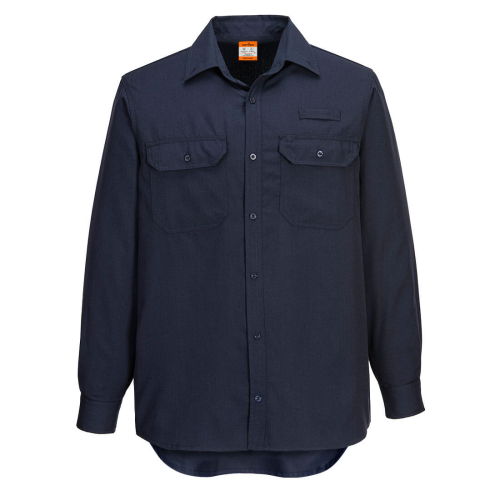SHIRT  FR VENTED NAVY SIZE 2XL