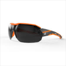 GLASSES  BLACK/ORANGE FRAME VAPOR SHIELD SMOKE LENSE EDGE
