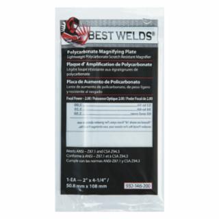 WELDING LENS MAGNIFIER 2.0 2"X4-1/4"POLY 