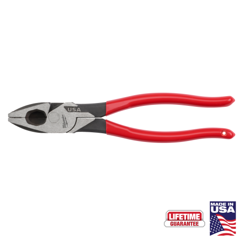 PLIERS  9" LINEMANS DIPPED GRIP MILWAUKEE USA