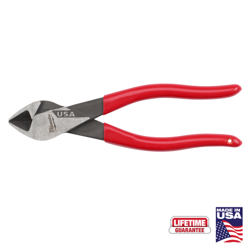 PLIERS  7" DIAGONAL DIPPED GRIP CUTTING MILWAUKEE USA
