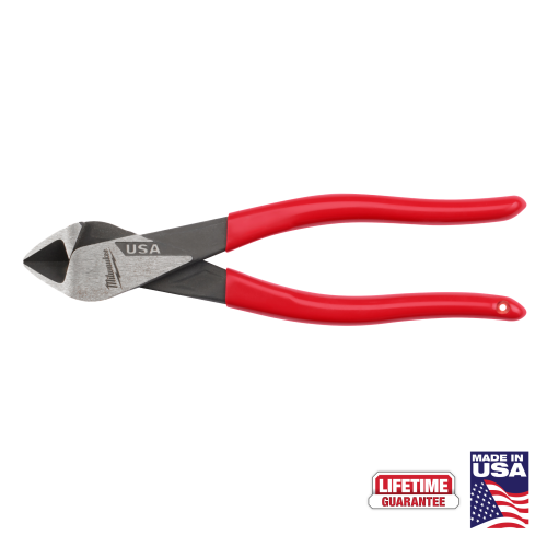 Milwaukee MT508 Cutting Pliers, 8 in OAL, 0.97 in Jaw Opening, Red Handle