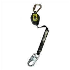 SELF RETRACTING LIFELINE  6FT MILLER VECTRAN 420LB W/ LOCKING REBAR HOOK 1 LEG