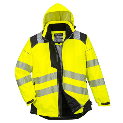 JACKET  3-IN-1 HI-VIS W/HOOD LG PORTWEST