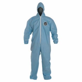 COVERALL  TYVEK PROSHIELD 6 SFR TM127S-LG W/HOOD&ELAS.