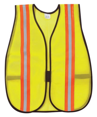 VEST SAFETY LIME MESH W/REF.STRP 3PN9200 