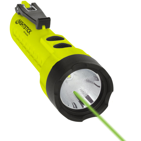 FLASHLIGHT  NIGHTSTICK W/ LASER YELLOW INTRINSICALLY SAFE 210 LUMEN