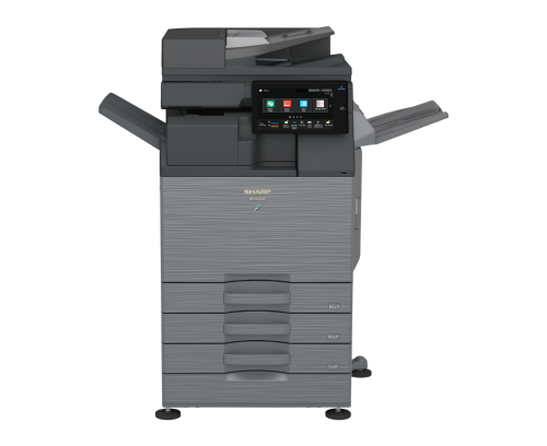 Sharp  MFP  Colour - 36 PPM Colour Essential Document System. Base model includes multitasking contRoller, 100-sheet RSPF, PCL® 6 printing system, network scanning, auto duplexing,  1 x 550-sheet Paperdrawer, 100-sheet bypass tray.