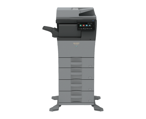 Sharp  MFP  Colour - 35 PPM A4 Colour - Desktop Colour Workgroup Document System - Base models include multitasking contRoller, 100-sheet DSPF PCL® 6 and Adobe PostScript® 3™ printing systems, network scanning, auto duplexing, 1 x 500-sheet Paperdrawer,