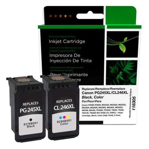 Remanufactured  Ink - for Canon  (Pg-245Xl/CL-246XL)  Mg2420 / Mg2520  (Black & Colour)