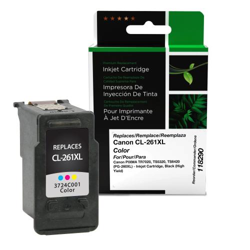 Remanufactured  Ink - for Canon  (CL-261XL)  (3724C001)  (High Yield)  (Colour)