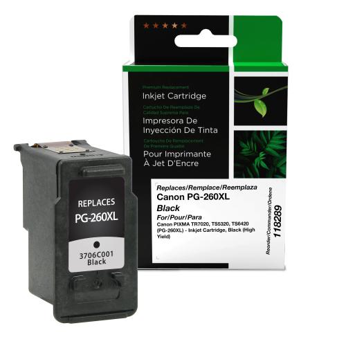 Remanufactured  Ink - for Canon  (PG-260XL)  (3706C001)  (High Yield)  (Black)
