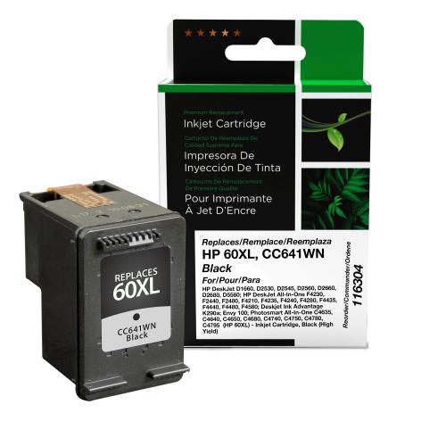 Remanufactured  Ink - for HP  (60XL)  DJ F480 / D5560 / D110A  (Premium)  (HY)  (Black)
