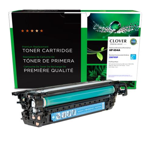 Remanufactured  Toner - for  HP  (654A)  Laserjet M651N / 651dn / 651XH  (Cyan)