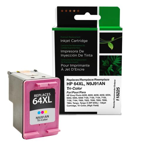 Remanufactured  Ink - for HP  (64XL)  (N9J91AN)  (High Yield)  (Tri-Colour)