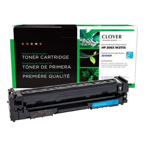 Remanufactured  Toner - for  HP  (206X)  LJ  Pro M255 / M283  (HY)  (do not update firmware)  (Cyan)