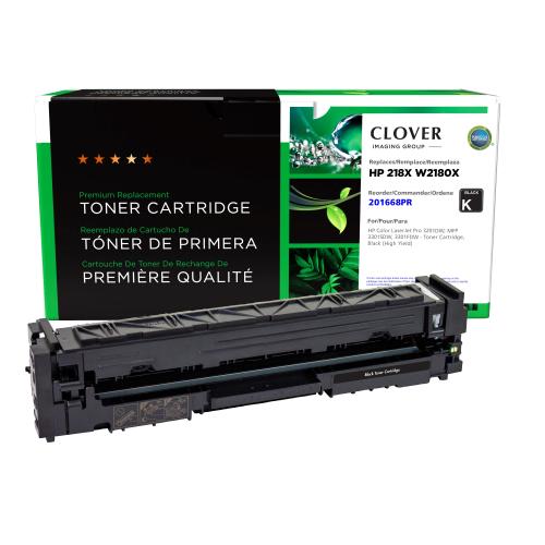 Remanufactured  Toner - for  HP  (218X)  (W2180X)  (High Yield)  (Black)  (Reused OEM Chip)