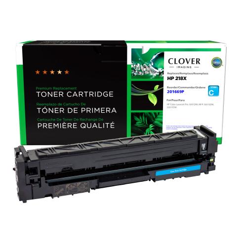 Remanufactured  Toner - for  HP  (218X)  (W2181X)  (High Yield)  (Cyan)  (New Chip)