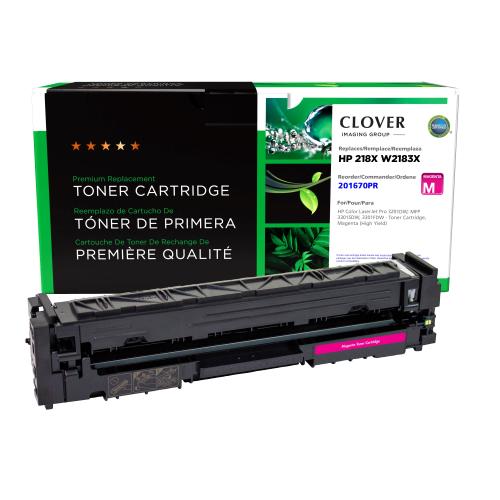 Remanufactured  Toner - for  HP  (218X)  (W2183X)  (High Yield)  (Magenta)  (Reused OEM Chip)