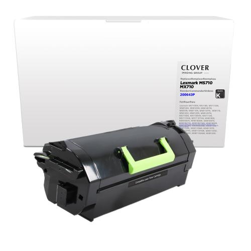 Remanufactured  Toner - for  Lexmark  (521H)  MS710 / MS711 / MS810 / MS812  (Compliant)  (High Yield)  (Black)
