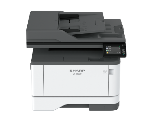 Sharp  MFP  Mono - 42 PPM A4 Monochrome Multi-Function Document System.  Base model includes 50-sheet RSPF, PCL® 6 and PostScript®3™ compatible printing systems, network scanning, auto duplexing, 1 x 250-sheet Paperdrawer, 100-sheet bypass tray.
