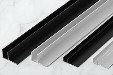 Black Aluminum F Channel
