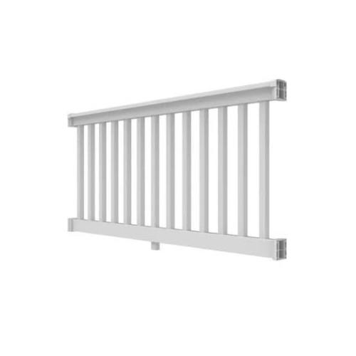 6' White Vinyl T-Top Deck Railing Kit – 36" Height