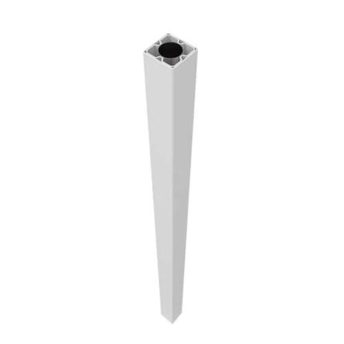 5" x 5" x 9' White Vinyl Smooth Square Porch Post – Structural Load-Bearing Column
