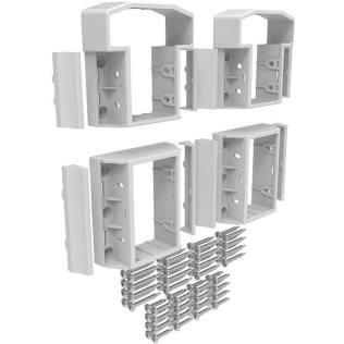 Finyl Line White T-Top Level Mounting Bracket Set – Includes 2 Top & 2 Bottom Brackets