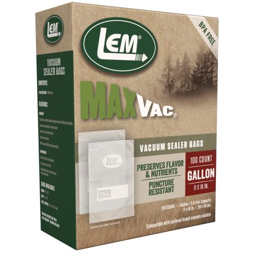 LEM Gallon Bags- 11x16- 100