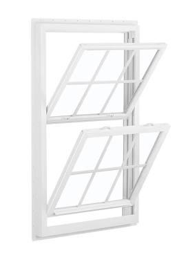 36x63 White DH Window W/Grids