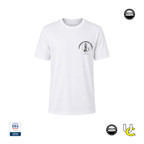 Camp Beauregard Short Sleeve Crewneck White T-Shirt Front