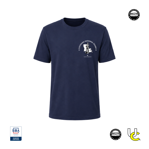 Jackson Barracks Short Sleeve Crewneck Navy T-Shirt Front