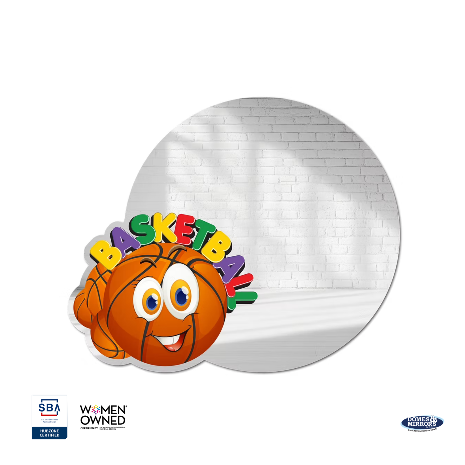 Kids Sports Round Mirrors