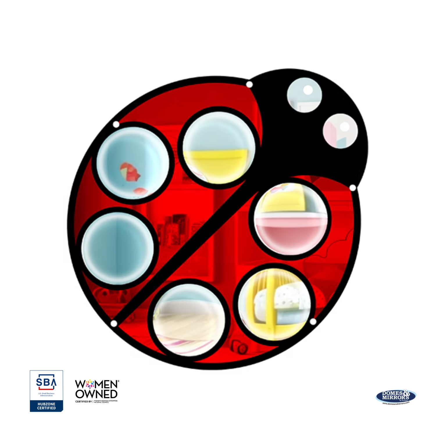 Se-Kure Domes & Mirrors Ladybug Convex Mirrors