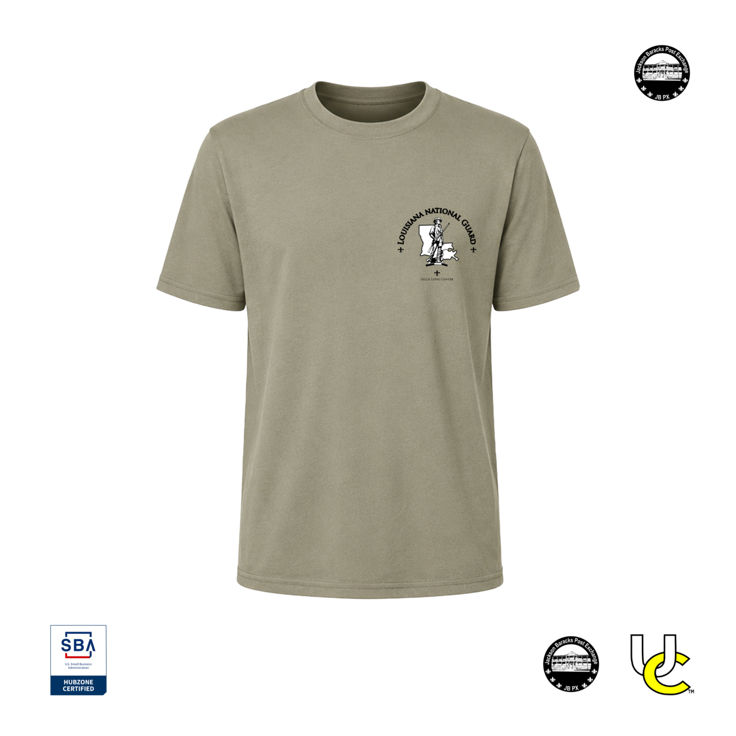 Gillis Long Center Short Sleeve Crewneck White T-Shirt Front