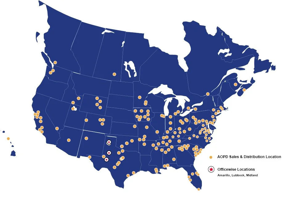 AOPD National Coverage Map