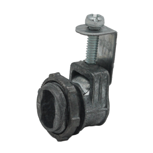 3/8" (1/2" KO) FLEX FLEX 3/8" SADDLE CONNECTOR - ZINC