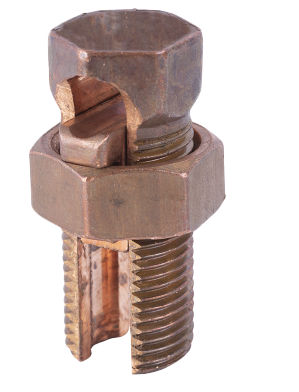 6 SOL - 2 STR GND GND 6 SOL-2 STR SPLIT BOLT CONNECTOR - BRONZE