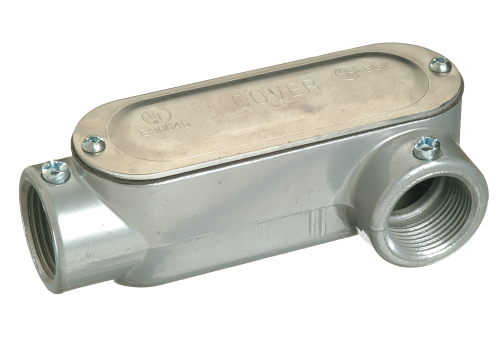 1" EMT EMT/RGD 1" COMBINATION CONDUIT BODY, LL - W/ GASKET AND COVER - ALUMINUM