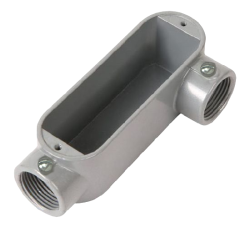 1" EMT EMT/RGD 1" COMBINATION CONDUIT BODY, LL - W/O GASKET AND COVER - ALUMINUM