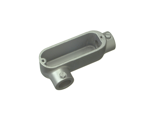 1" EMT EMT 1" SET-SCREW CONDUIT BODY, LR - W/O GASKET AND COVER - ALUMINUM