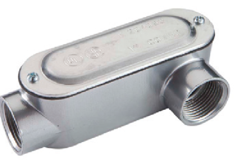 4" RGD RGD 4" THREADED CONDUIT BODY, LL- W/ COVER AND GASKET - ALUMINUM