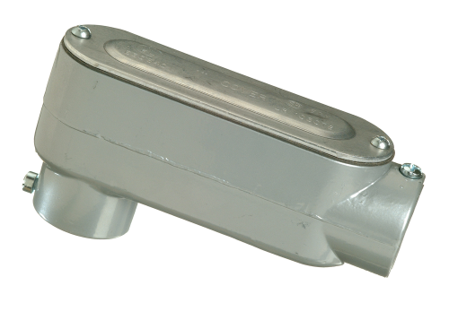 3/4" EMT EMT 3/4" SET-SCREW CONDUIT BODY, LB - W/ COVER AND GASKET - ALUMINUM