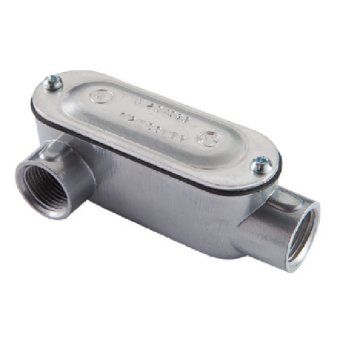 2" RGD RGD 2" THREADED CONDUIT BODY, LR - W/ COVER AND GASKET - ALUMINUM