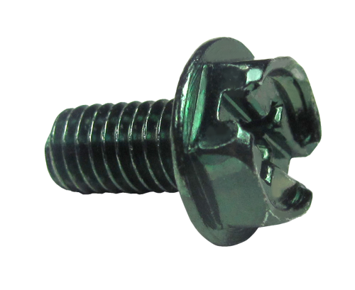 #10-32 GND GND #10-32 GROUND SCREW GREEN - STEEL